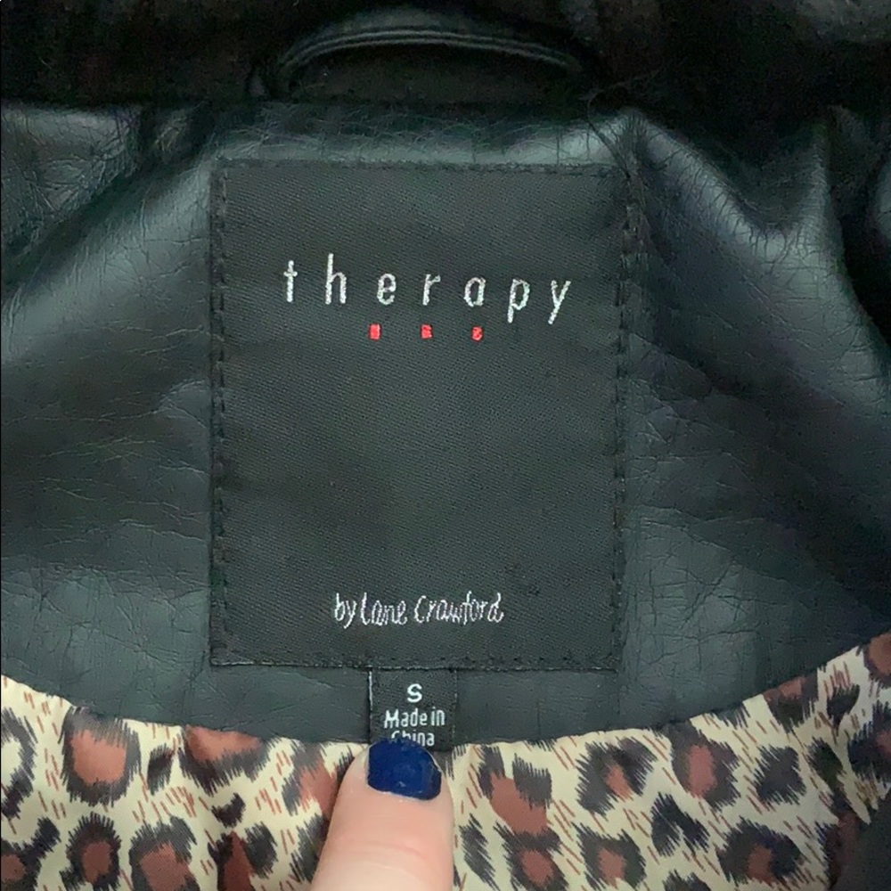 Therapy Faux Leather Vest - Picture 3 of 4